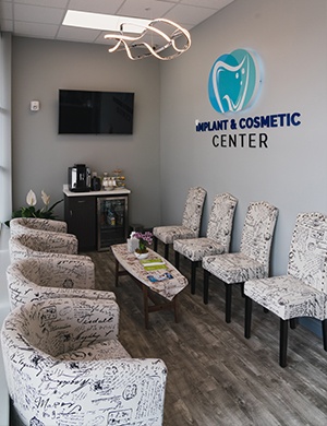 Dental office waiting area