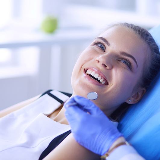 closeup of man smiling 